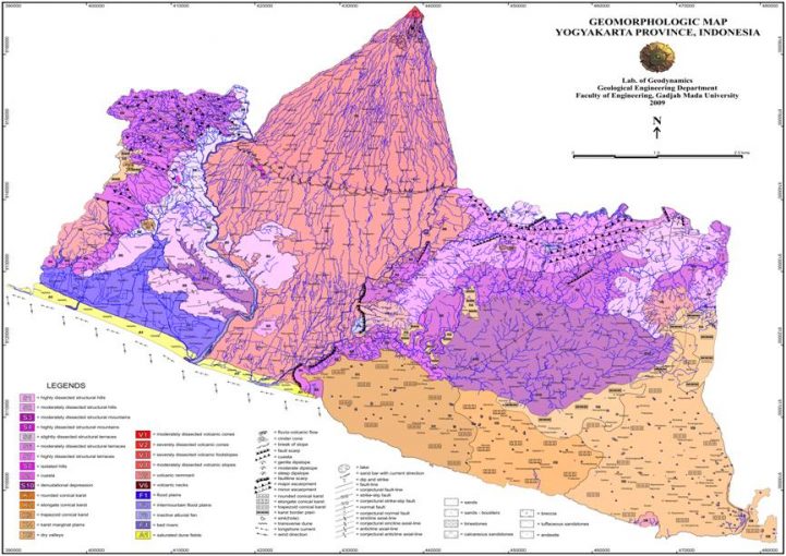 Peta Geomorfologi Daerah Istimewa Yogyakarta Laboratorium Geologi Dinamik